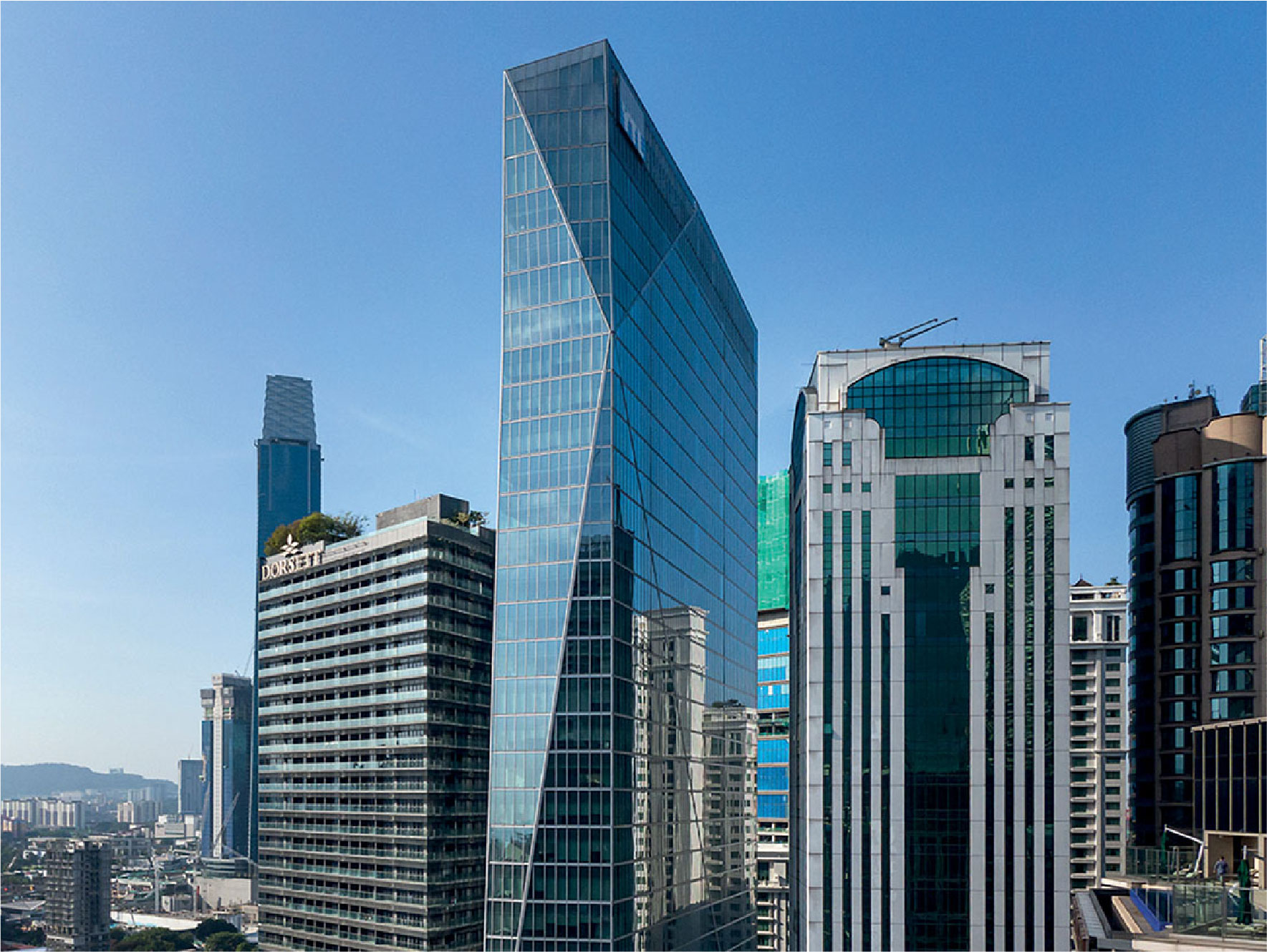 Menara YTL using vertical unitised curtain wall and glass facade with BIM construction technology by PMB Facade.