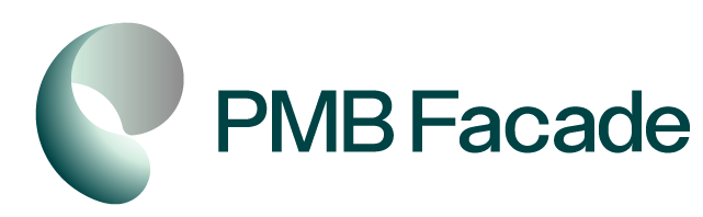 PMB Facade logo – curtain wall supplier specializing in facade cladding systems.